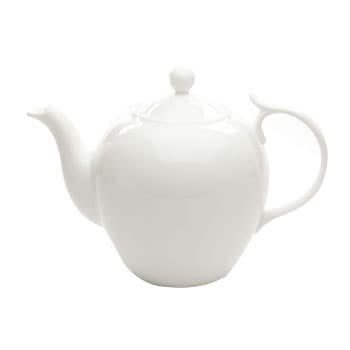 Bule Porcelana "Bone China" Branco com Filtro 1,4L