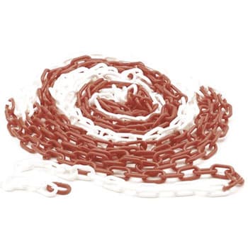 Corrente Sinalizacao Branco /Vermelho 6mm- 10mts
