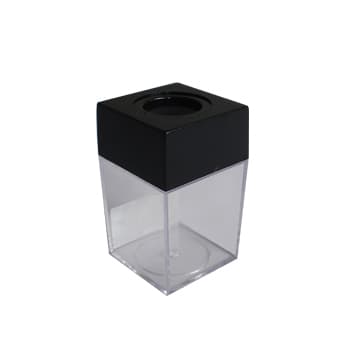 Porta Clips Preto Magnetico Quadrado 1un