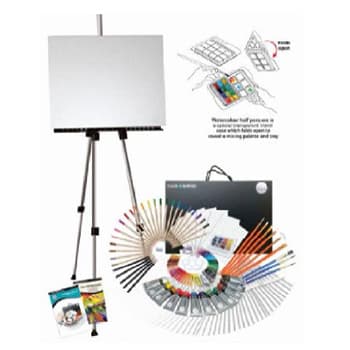 Conjunto Pinturas Complete Art Easel Studio Set 115un