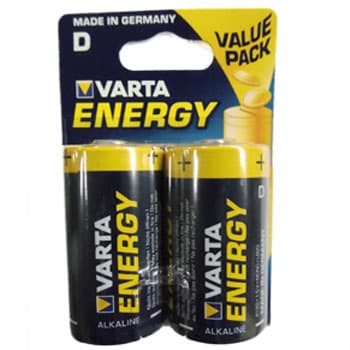 Pilhas Alcalinas Varta Energy LR20 (D) 1.5V 15000mAh 2un