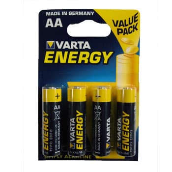 Pilhas Alcalinas Varta Energy LR6 AA 1.5V 2600mAh 4un