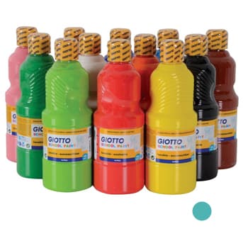 Guache Liquido Giotto Escolar 500ml Azul Turquesa