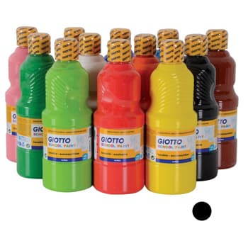Guache Liquido Giotto Escolar 500ml Preto