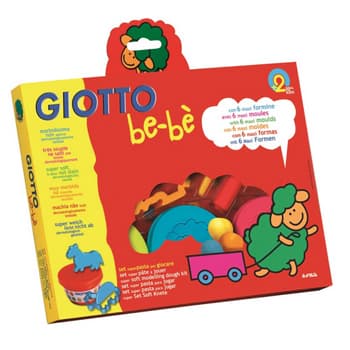 Pasta Modelar Giotto Be-Be 3x100gr + Moldes