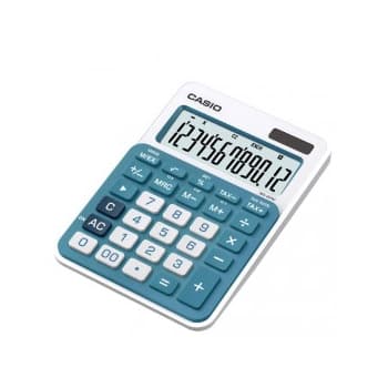 Calculadora de Secretaria Casio MS20UCBU Azul 12 Digitos