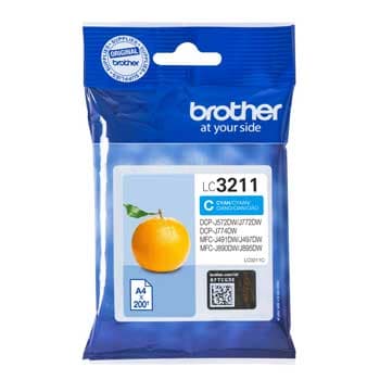 Tinteiro BrotherLC3211C Azul 200 Pág.