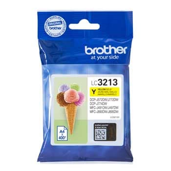 Tinteiro BrotherLC3213Y Amarelo 400 Pág.