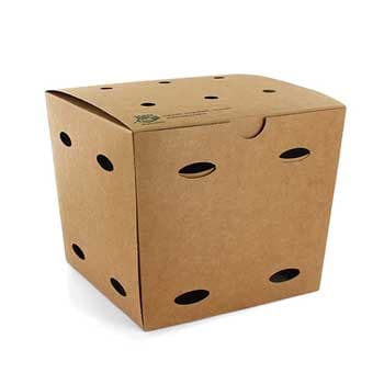 Caixa Cartolina Kraft 14x14,5x14,5cm (Batatas Fritas) - 1un