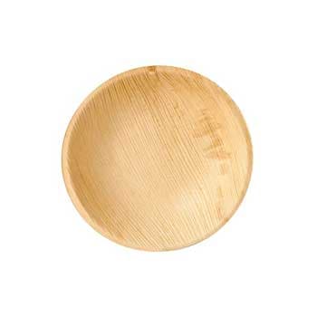 Pratos Ø 18,5cm Folha de Palma Redondos -25un