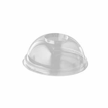 Tampas Copos PLA Transparente 4,5cm 100un
