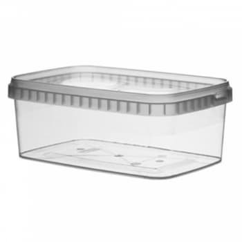 Caixa Alimentar PP Plástico Retangular 1200ml 1un