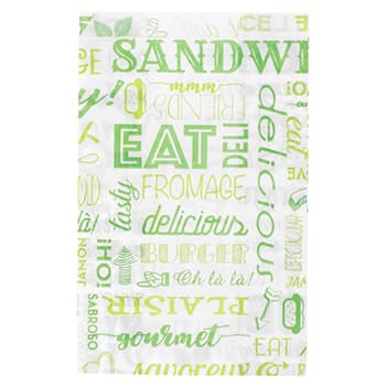 Sacos Papel Anti-Gordura (Burguer) 32g 12+7x18cm 500un