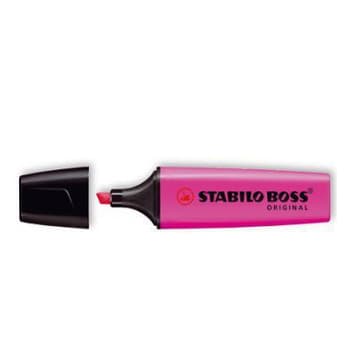 Marcador Fluorescente Stabilo Boss Rosa 70/56 Cx 10un