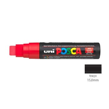 Marcador Uniball Posca PC-17K 15,0mm Vermelho 1un