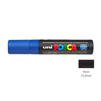 Marcador Uniball Posca PC-17K 15,0mm Azul 1un