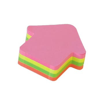 Bloco Adesivo Motivo Seta 70x70mm 200Folhas