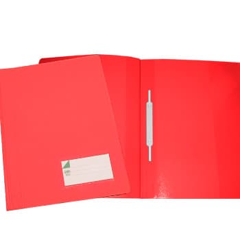 Classificador Plastico Capa Opaca Roma263.04 Vermelho-Pack 10