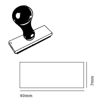 Pack Base Zinco Carimbo 40x07mm (1)+Cabo Plastico Pack 10u