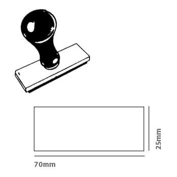 Pack Base Zinco Carimbo 70x25mm (11A)+Cabo Plastico Pack 5u