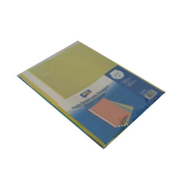Classificador Plastico Capa Transp c/Ferragem Pack 5 sortido
