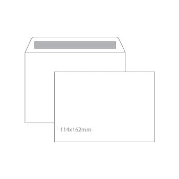 Envelopes 114x162mm CX500Un AUTODEX Branco C6 90gr