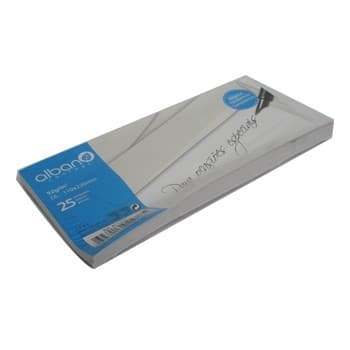 Envelopes 110x220mm s/janela Vegetal Transparente Cx 25un