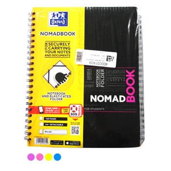 Caderno Espiral Oxford Nomadbook A4 Pautado Cor Sort Pack5un