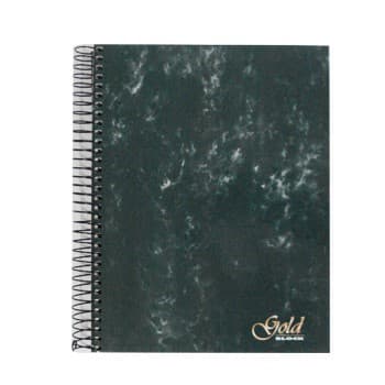Caderno Espiral A5 Quadriculado Capa Dura 120Fls 70g 4 Furos