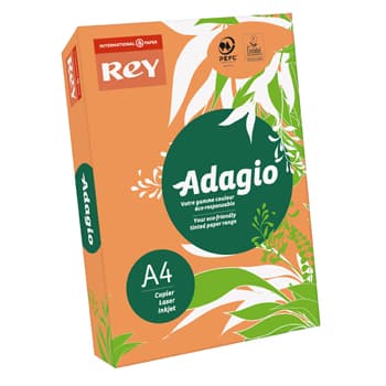 Papel Fotocopia Adagio(cd21) A4 80gr Laranja Intenso 1x500