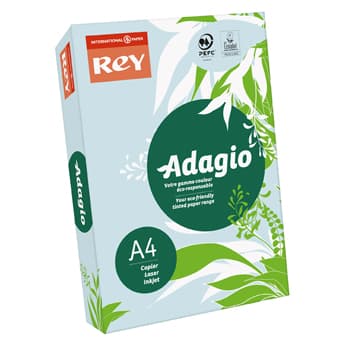 Papel Fotocopia Adagio(Cd48) A4 80gr Azul Claro 1x500Fls