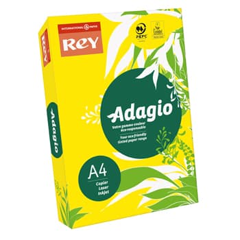 Papel Fotocopia Adagio(cd15) A4 80gr Amarelo Fluorescente