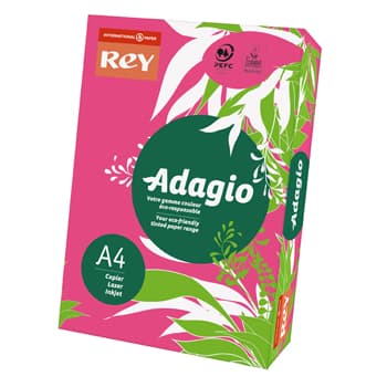Papel Fotocopia Adagio(cd13)A4 80gr Rosa Fluorescente 1x500F