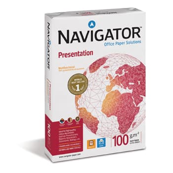Papel 100gr Fotocopia A3 Navigator (Presentation) 4x500fls