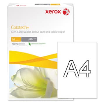 Papel 220gr Fotocopia A4 Xerox Colotech Plus 1x250 Folhas