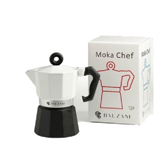 Cafeteira Moka Café BALZANI Chef Branco/Preto