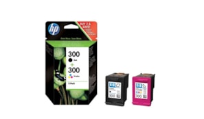 Pack Tinteiros HP 300 Preto/Cor CN637EE 4ml/4ml