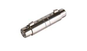 Adaptador XLR 3P fêmea/ XLR 5P fêmea