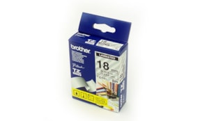 Fita Laminada 18mmx8mts Transparente/Preto