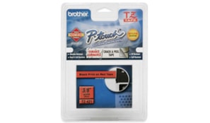 Fita Laminada 09mmx8mts Vermelho/Preto