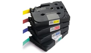 Fita Laminada 12mmx8mts Azul/Preto