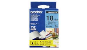 Fita Laminada 18mmx8mts Azul/Preto
