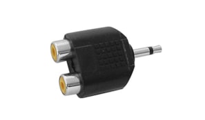 Adaptador Mono Jack M 3,5mm para 2xRCA F