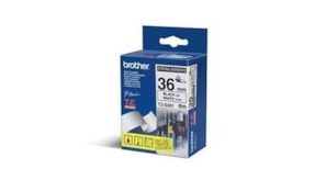 Fita Laminada SuperAdesiva 36mmx8mts Branco/Preto