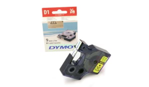 Fita Gravacao Dymo 09mmx7m Preto/Amarelo (40918)