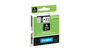 Fita Gravacao Dymo 06mmx7m Preto/Branco (43613)