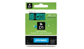 Fita Gravacao Dymo 12mmX7m Verde/Preto (45019)