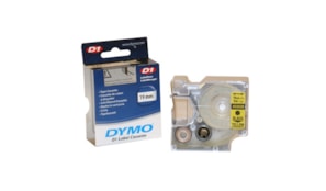 Fita Gravacao Dymo 19mmX7m Preto/Amarelo (45808)