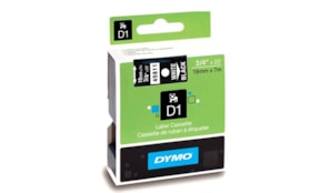 Fita Gravacao Dymo 19mmX7m Branco/Preto  (45811)