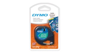 Fita Gravacao Dymo 12mmx4m Preto/Verde (91204)